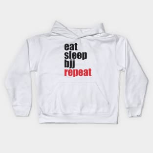 Eat Sleep BJJ Repeat Kids Hoodie